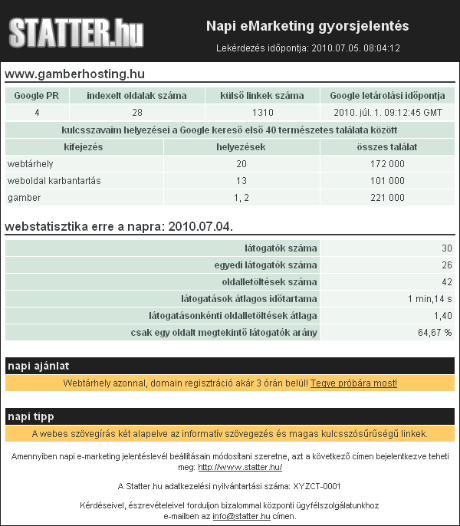 Jelentéslevél alapmérésekkel